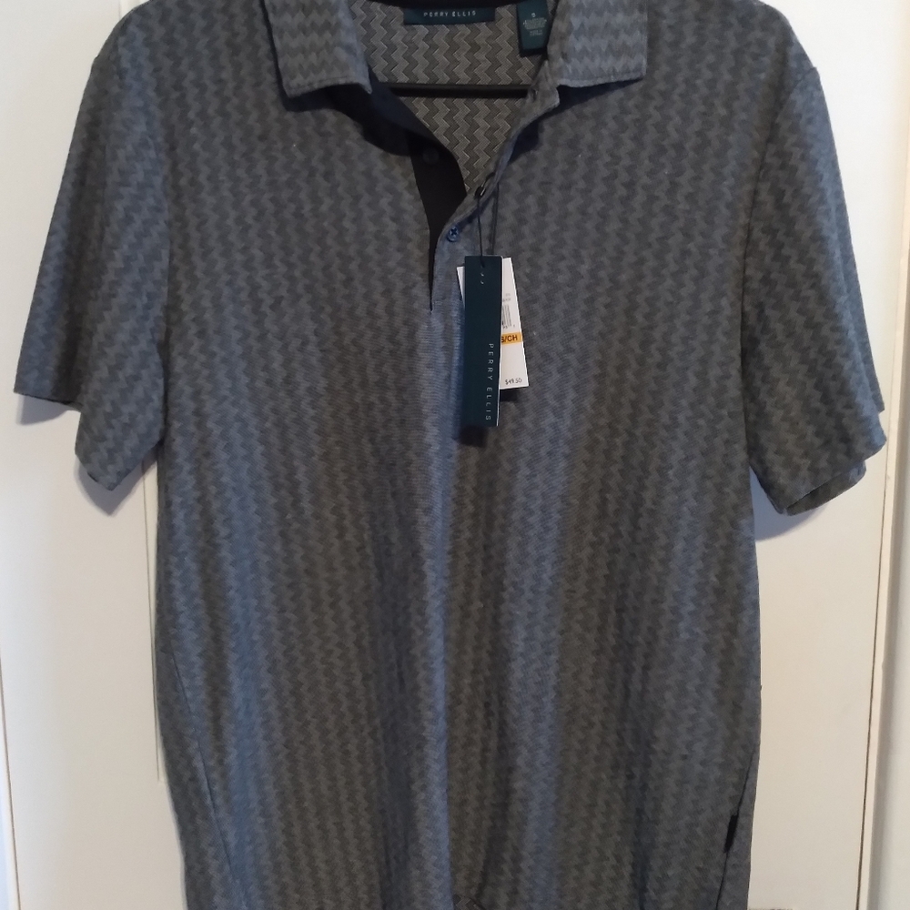 NWT Men's Perry Ellis Polo Shirt S